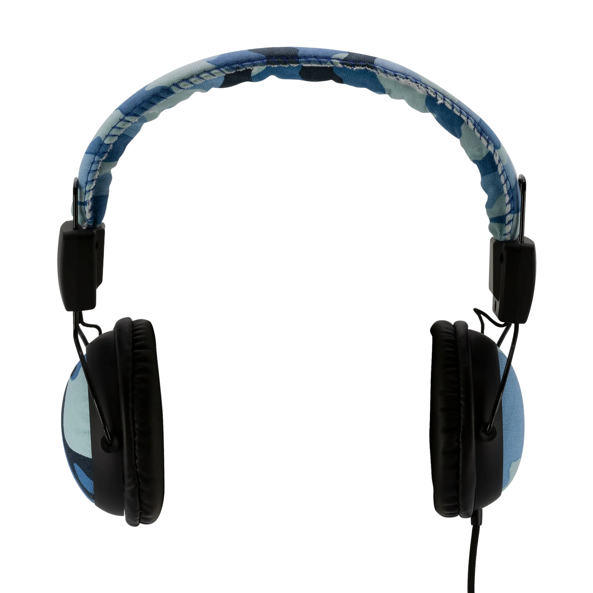 Moki Camo Headphones with In-Line Mic- Blue