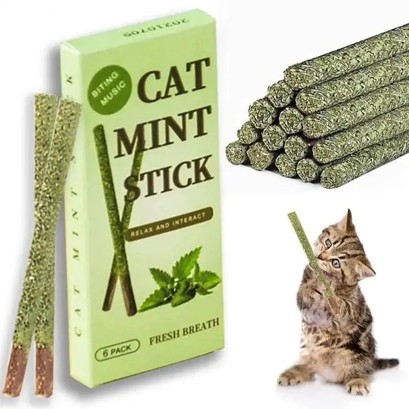 Natural Cat Mint Sticks Catnip Chews