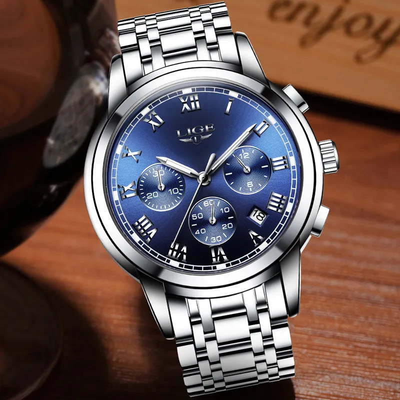 New Watches Men Luxury Brand LIGE