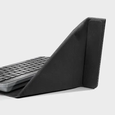 New - Wireless Keyboard with Stand for iPads & Tablets - heyday Black and Gray