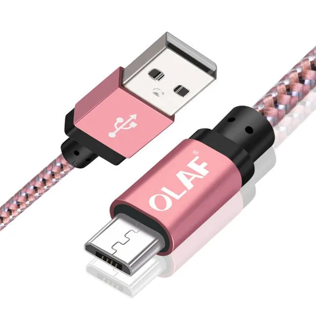 OLAF Micro USB Fast Charging and Data Cable (25cm to 300cm Cable Options)