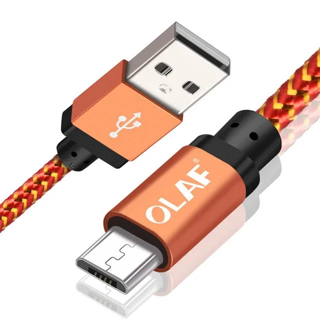 OLAF Micro USB Fast Charging and Data Cable (25cm to 300cm Cable Options)