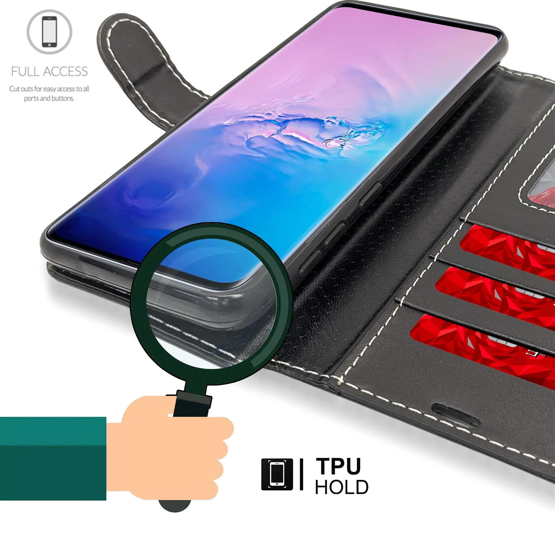 OnePlus 8 Flip Folio Book Wallet Case