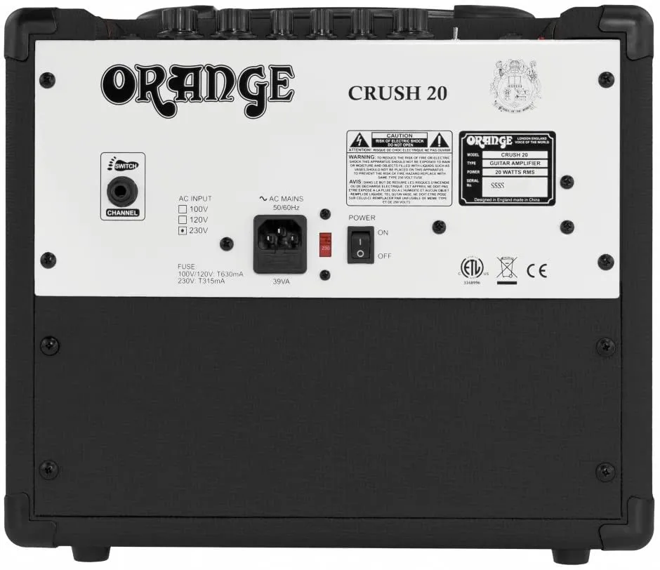 Orange Crush 20 1x8" 20-watt Combo Ukulele & Guitar Amp - Black