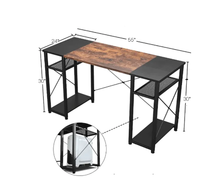 Orion Computer Table 55" with CPU Compartment