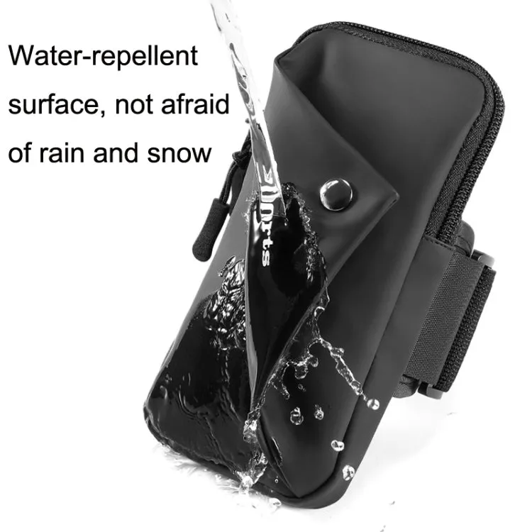 Outdoor Night Running Fitness Mobile Phone Arm Bag Sports Wrist Bag(Black)