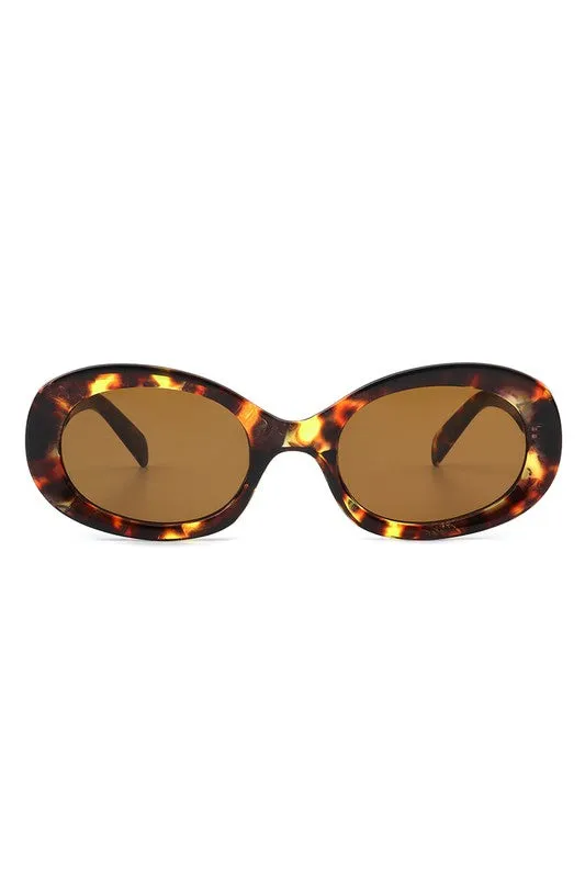 Oval Retro Clout Round Vintage Fashion Sunglasses