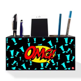 Pen Mobile Stand Holder Desk Organizer - Comic Style OMG