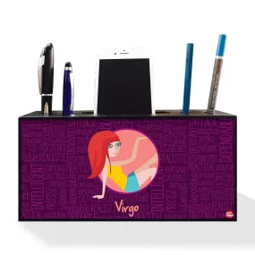 Pen Mobile Stand Holder Desk Organizer - Virgo Blue