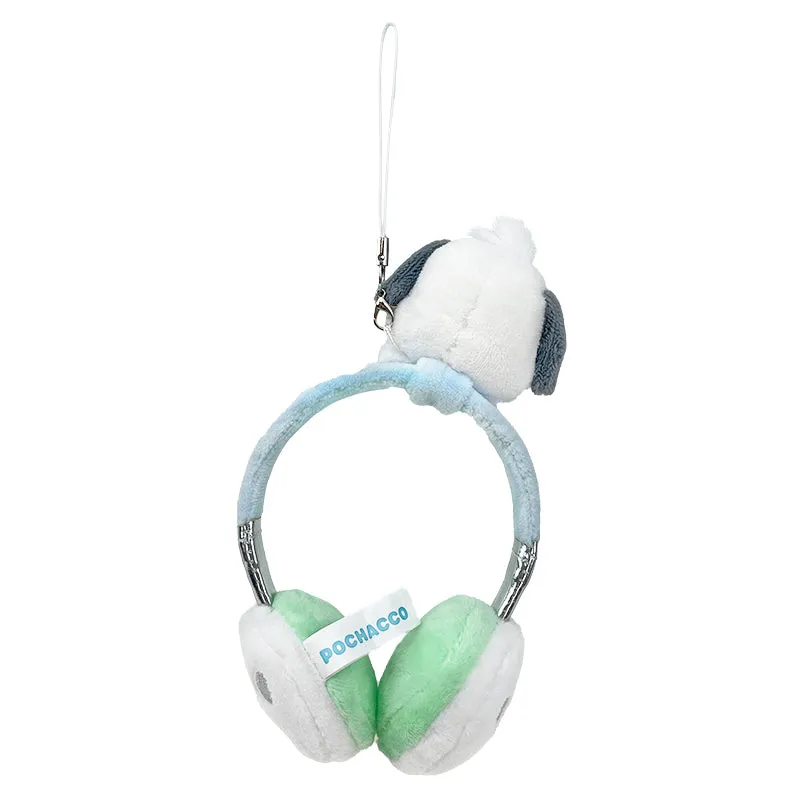 Pochacco Plush Headphones Bag Charm