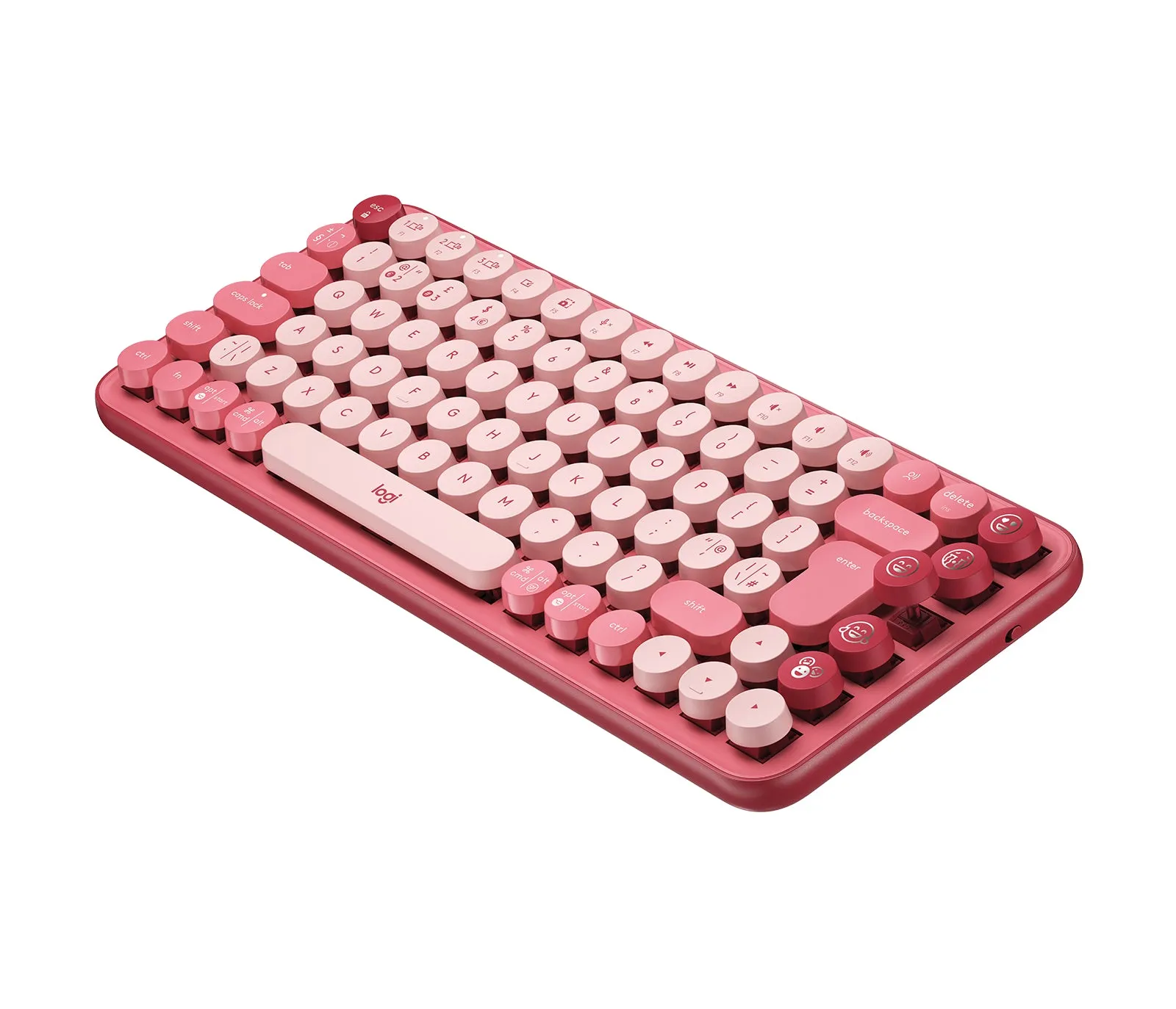 Pop Keyboard With Emoji Keys Rose