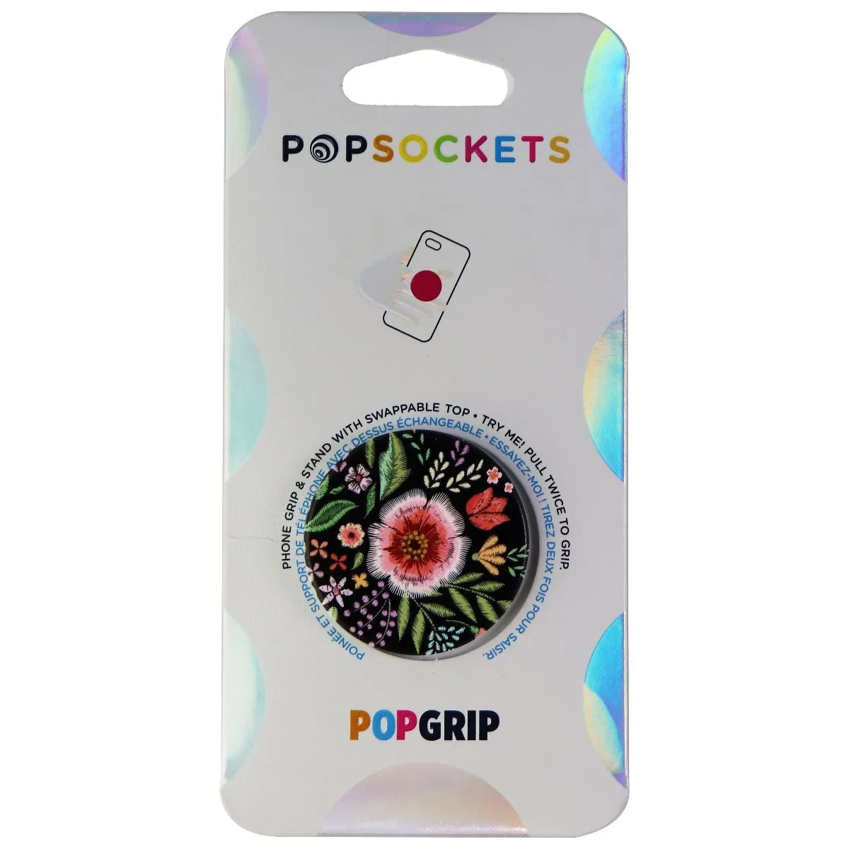 PopSockets PopGrip - Expanding Stand and Grip with Swappable Top - Flower Flair