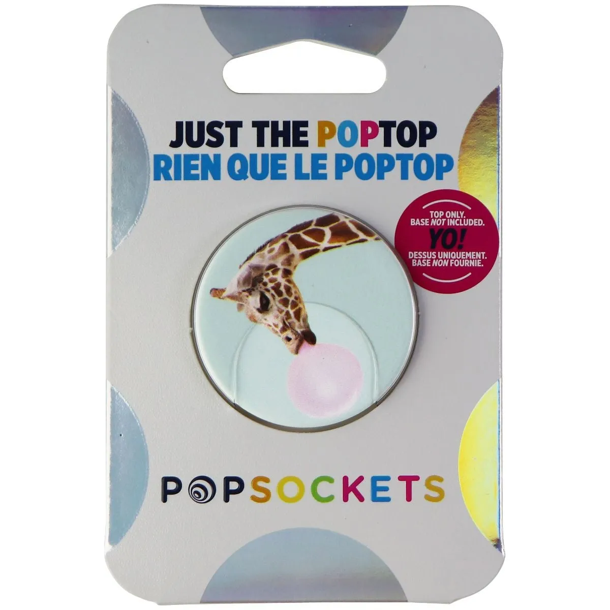 PopSockets PopGrip Swappable Top - Bubblegum Giraffe (Top ONLY/No Base)