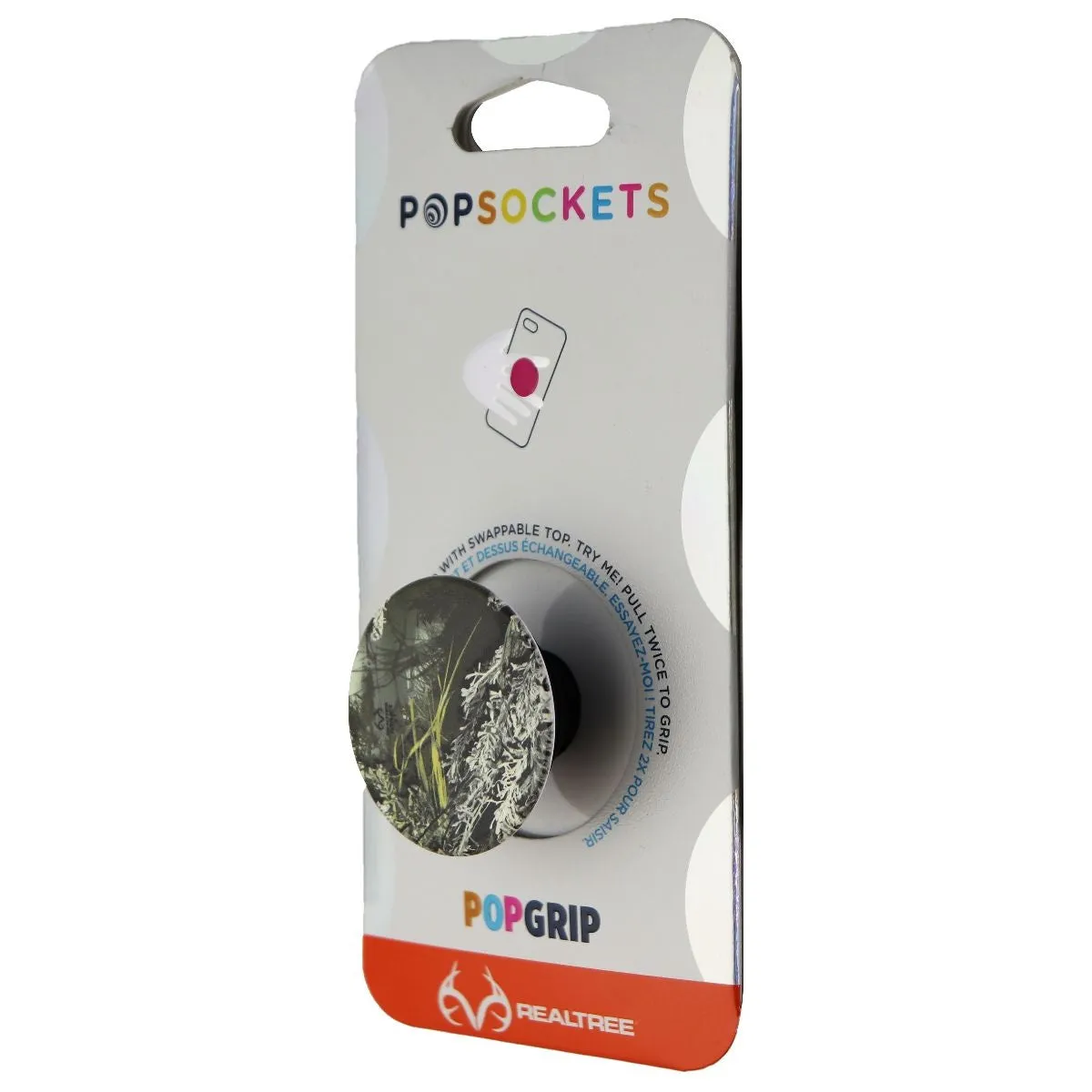 PopSockets: PopGrip with Swappable Top for Phones & Tablets - Realtree Max 1-XT