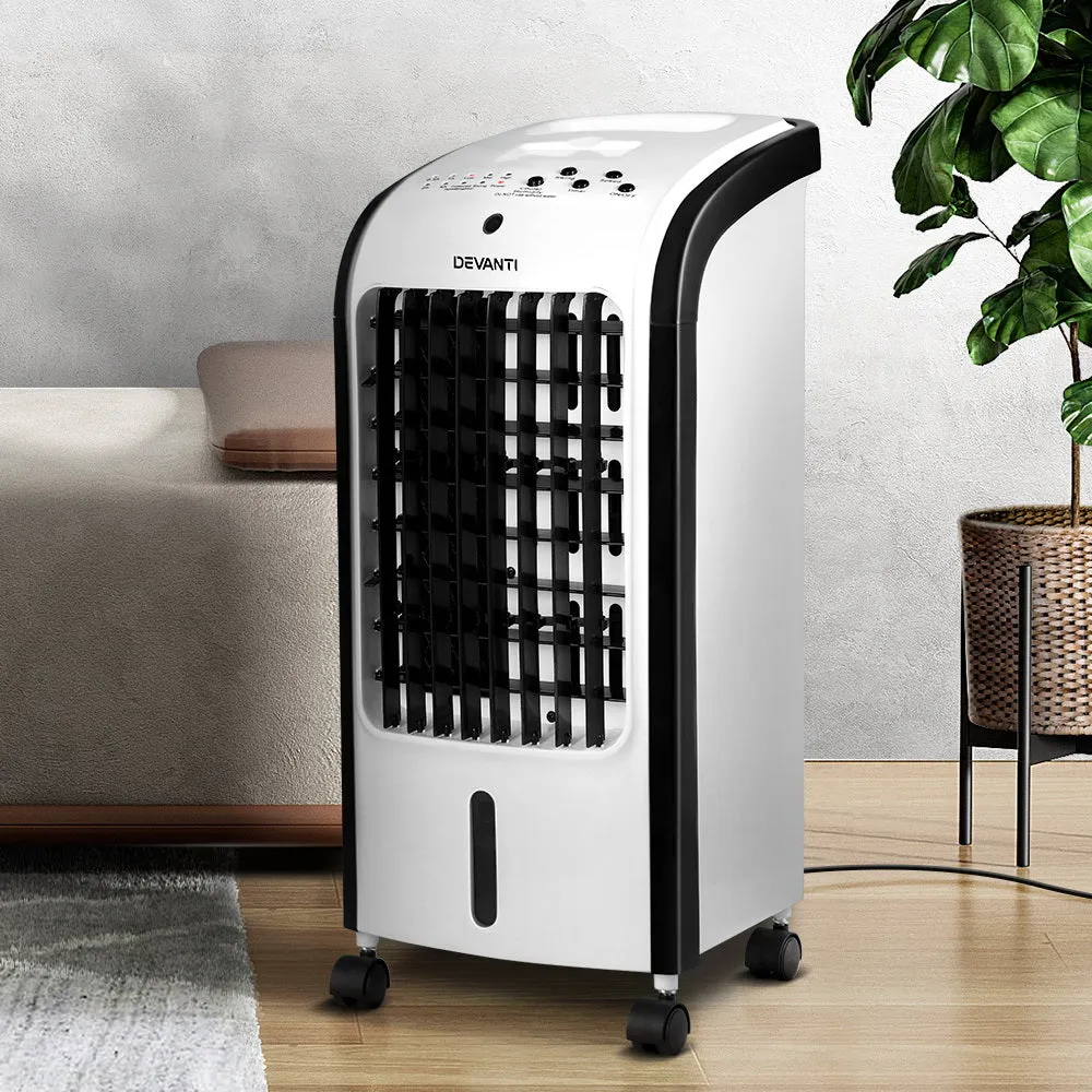 Portable Evaporative Air Cooler Conditioner 4L Cooling Fan Humidifier