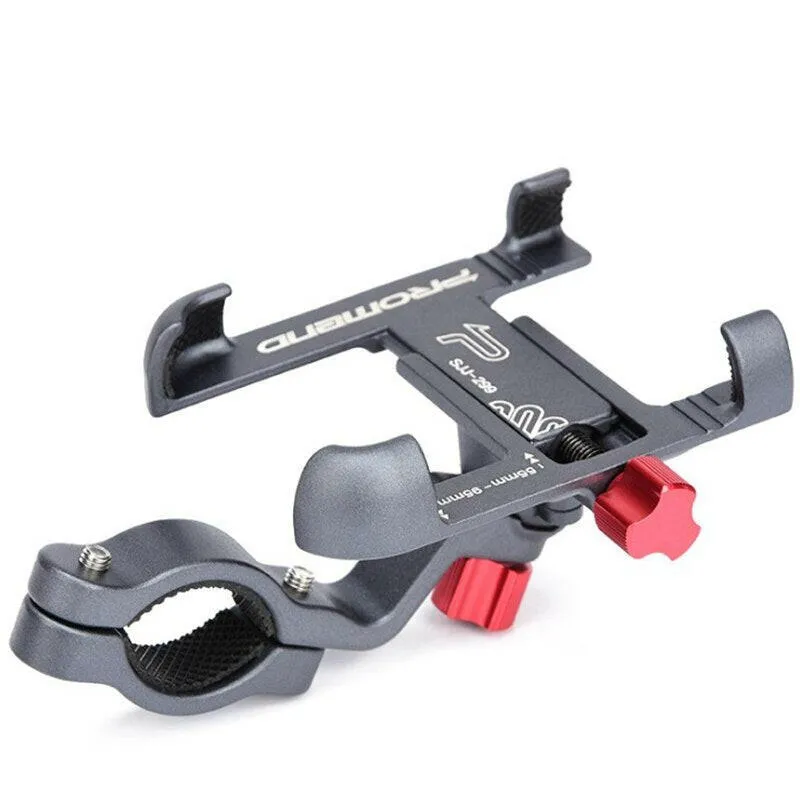 Promend 360 Rotatable Bike Mobile Phone Holder Aluminum Adjustable Bicycle Holder Non-slip MTB Mount Stand Cycling Bracket