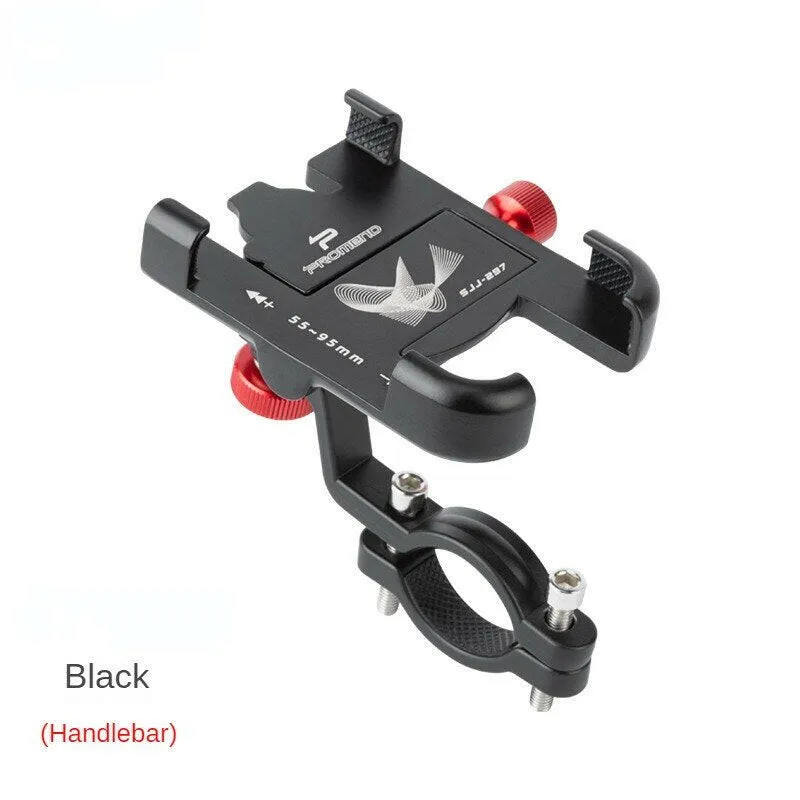 Promend 360 Rotatable Bike Mobile Phone Holder Aluminum Adjustable Bicycle Holder Non-slip MTB Mount Stand Cycling Bracket