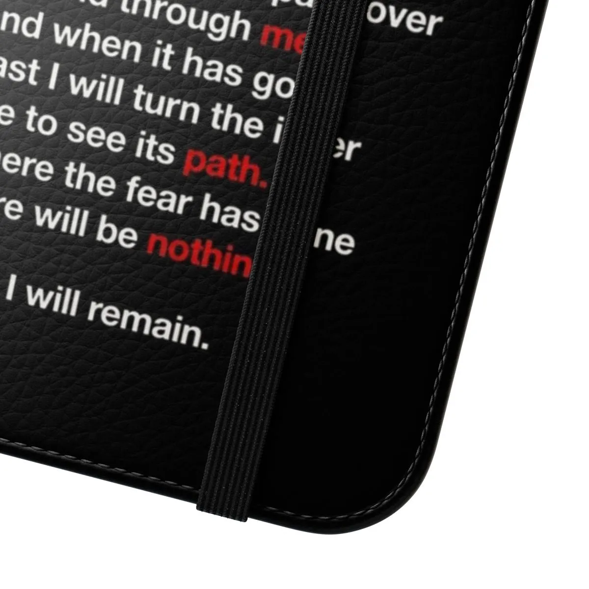 "Litany Against Fear" Sci-Fi Flip Cover Phone Case