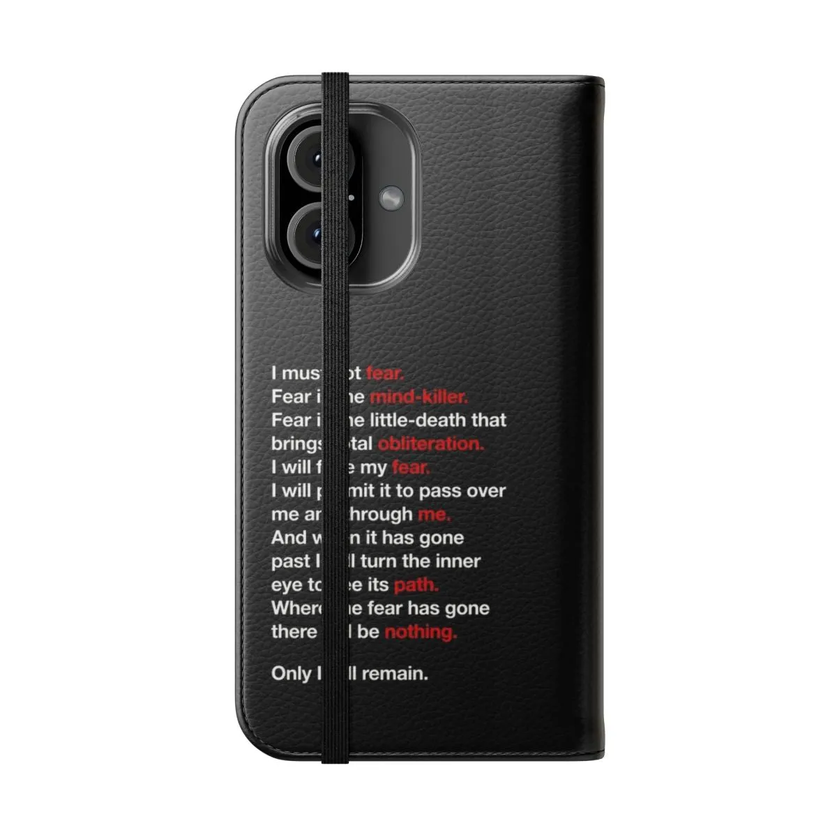 "Litany Against Fear" Sci-Fi Flip Cover Phone Case