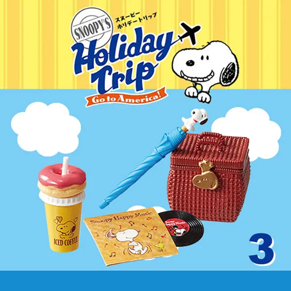 Rare 2017 Re-Ment Snoopy Holiday Trip go to America! Full Set of 8 pcs <Free Shipping>