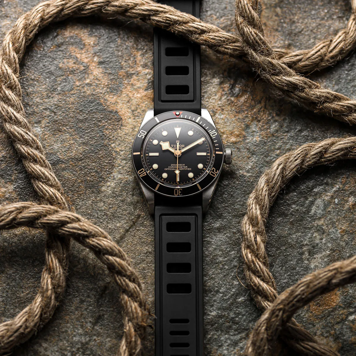 RigMaster Diver FKM Rubber Watch Strap - Cloud Grey