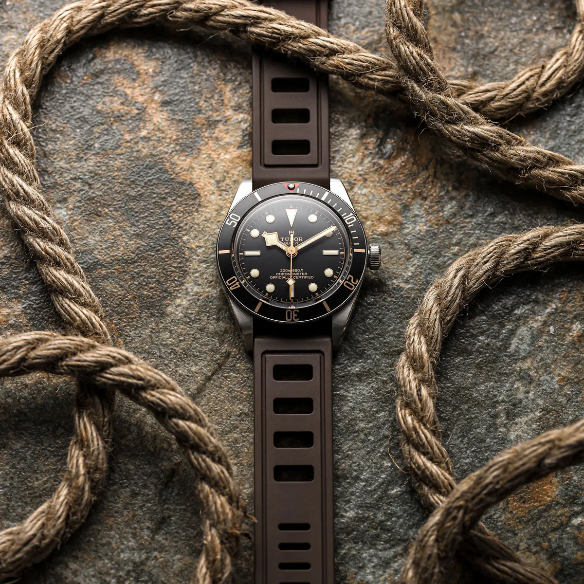 RigMaster Diver FKM Rubber Watch Strap - Cloud Grey