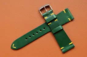 RM: Italian Green Side Stitch Strap (22/18)