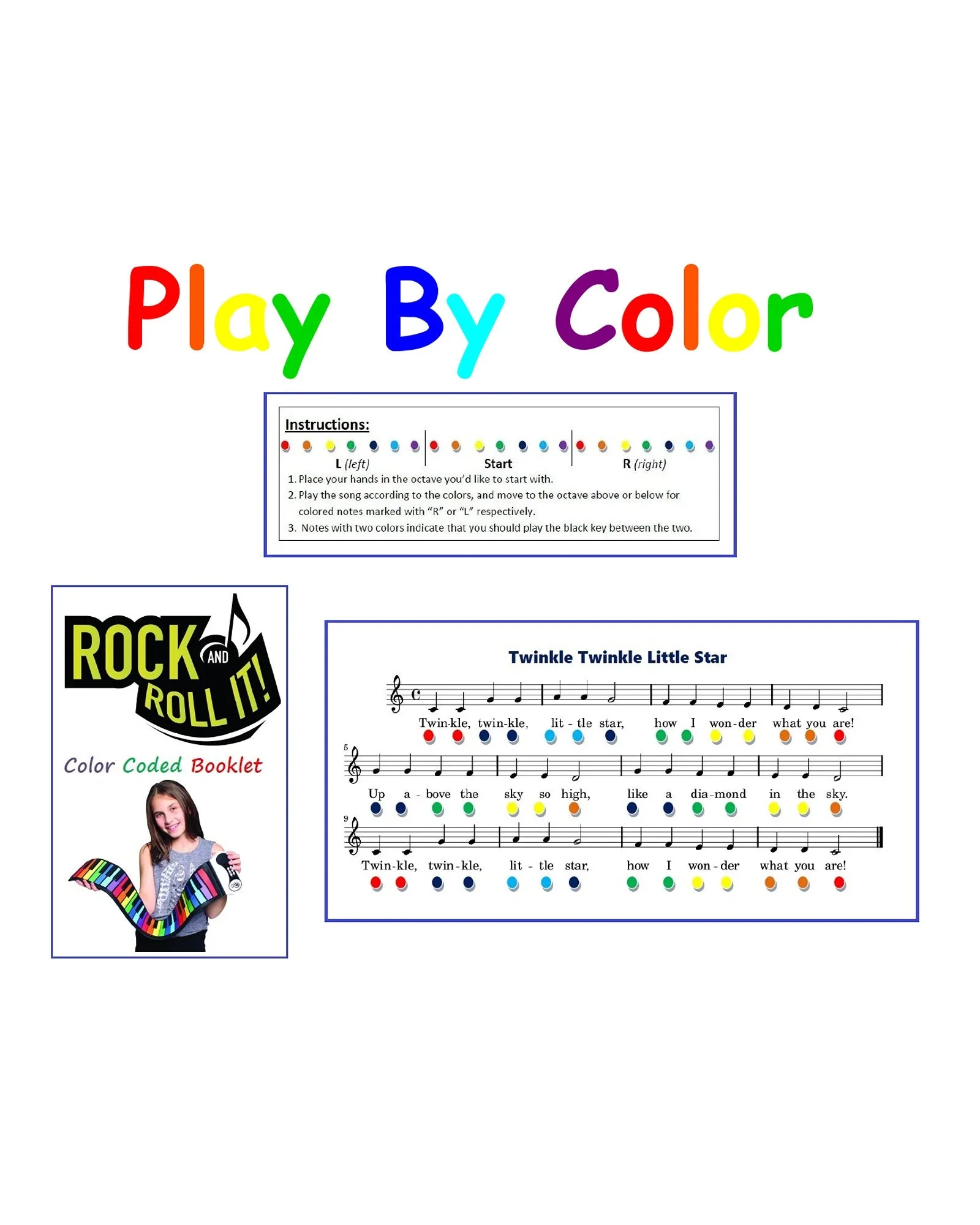 Rock & Roll It Rainbow Piano