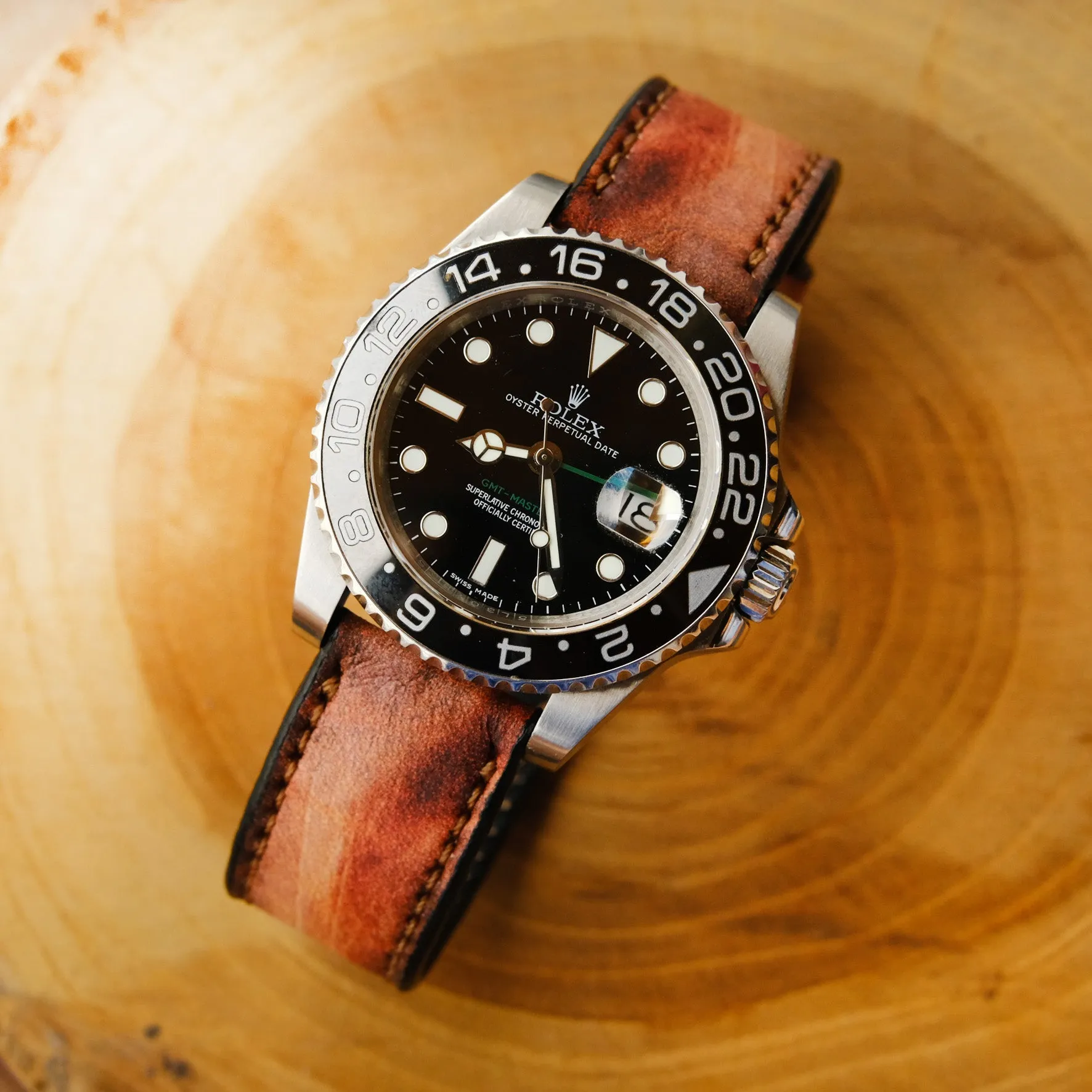 Rolex Brown Leather Straps