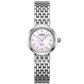 Rotary Balmoral Diamond Dot Ladies Silver Watch LB00899/07/D