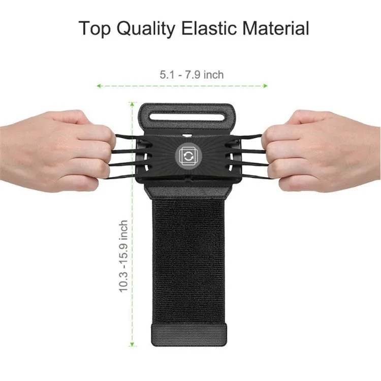 Rotating Arm With Mobile Phone Rack Sports Equipment Arm Bag Creative Outdoor Running Fitness Mobile Phone Bracket, Style:Wrist