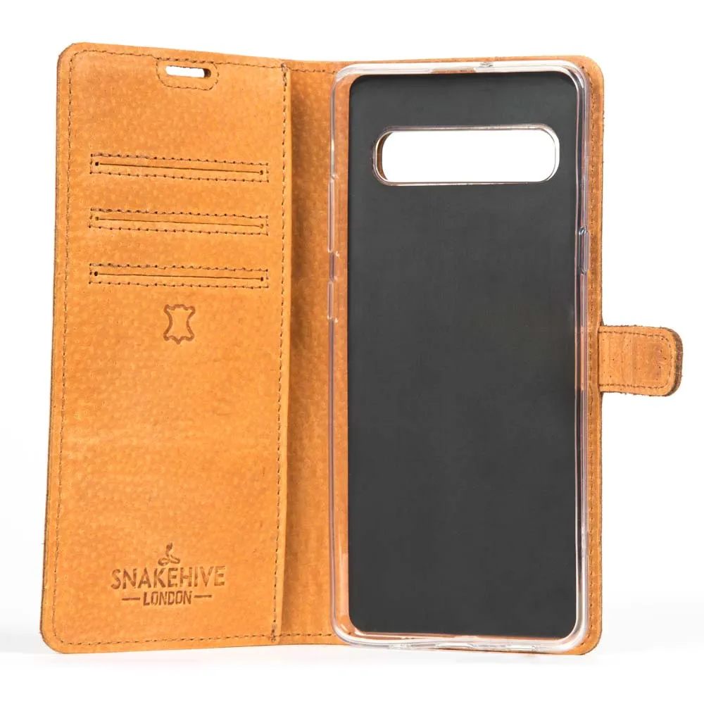 Samsung Galaxy S10 E - Vintage Leather Wallet