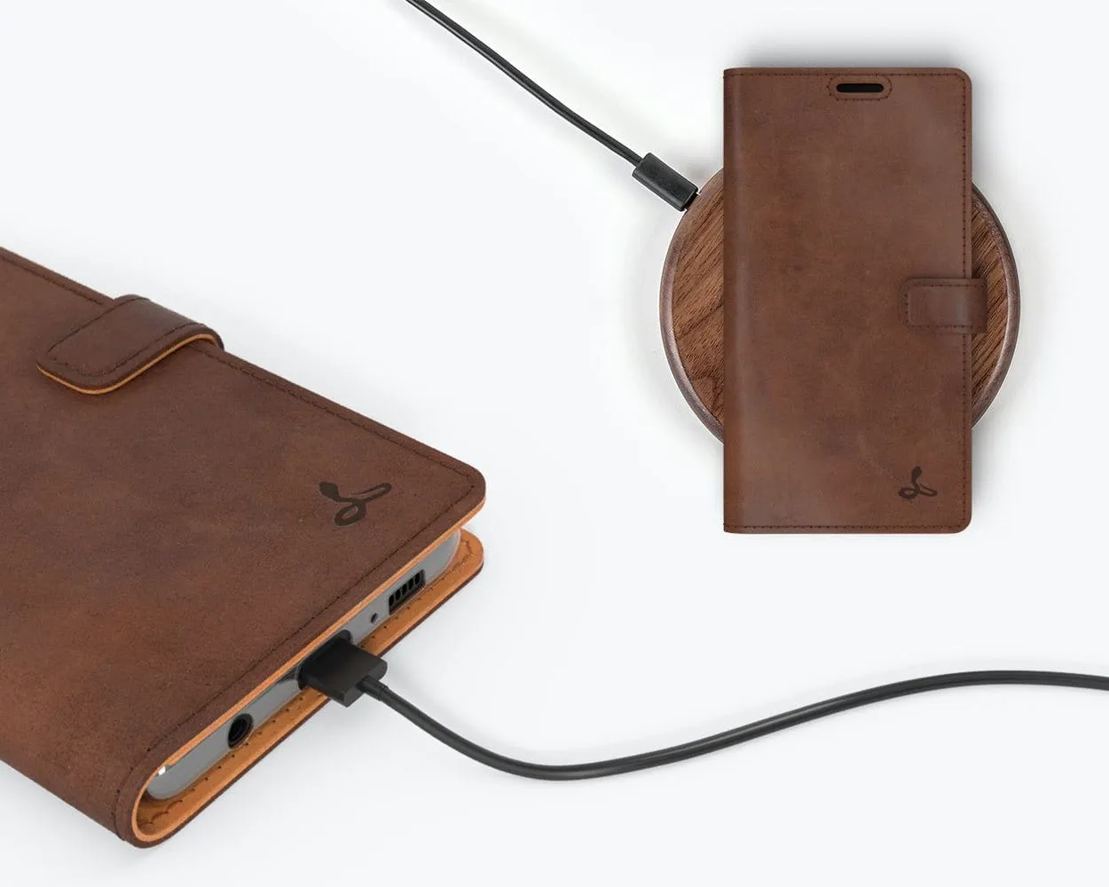 Samsung Galaxy S10 Plus - Vintage Leather Wallet (Almost Perfect)