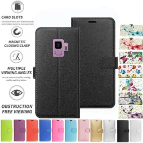 Samsung Galaxy S9 Flip Folio Book Wallet Case