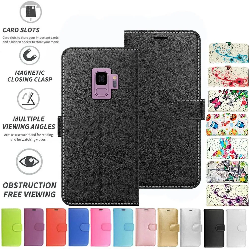 Samsung Galaxy S9 Flip Folio Book Wallet Case