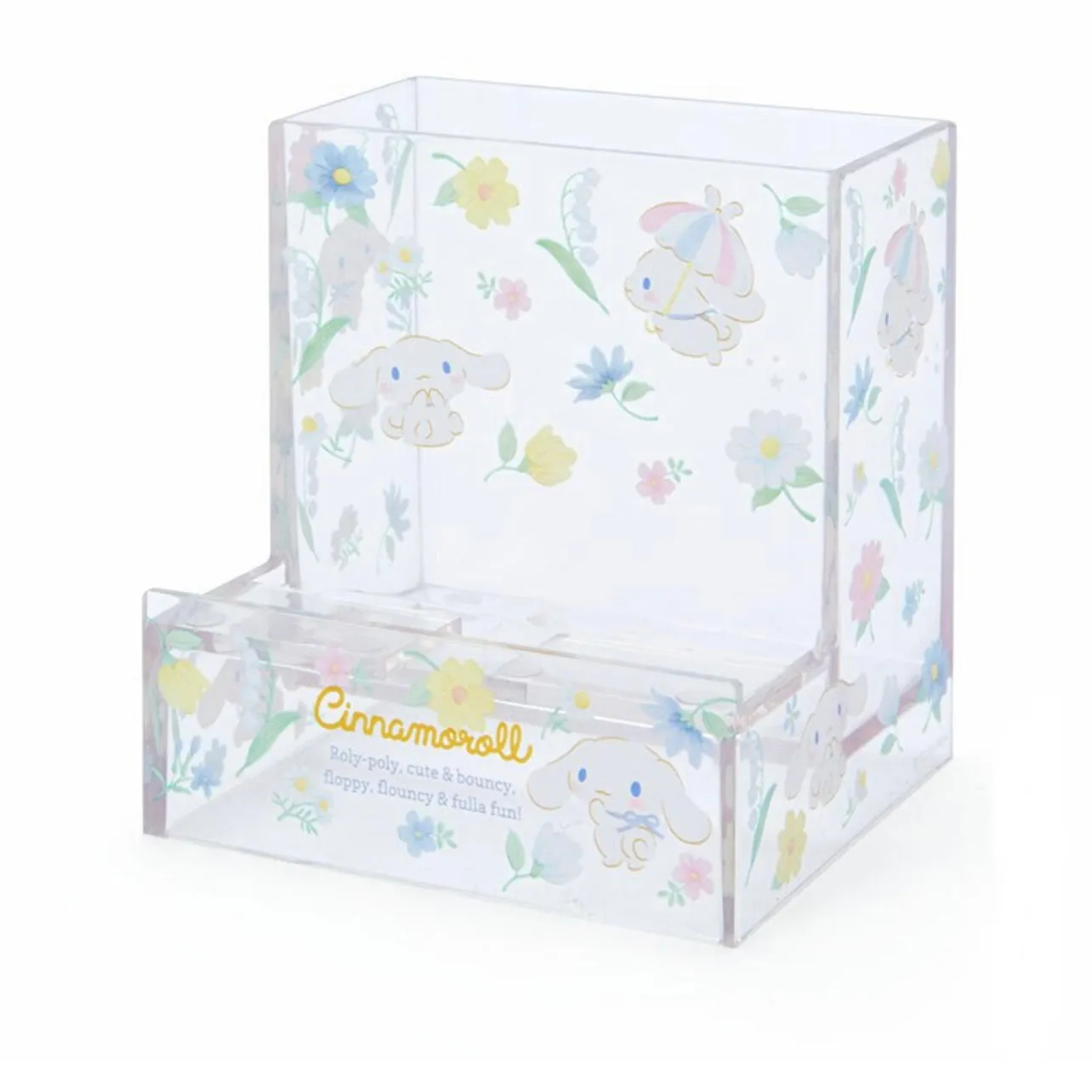 Sanrio Clear Pen & Phone Stand (Kuromi, Cinnamoroll, My Melody, Hello Kitty)