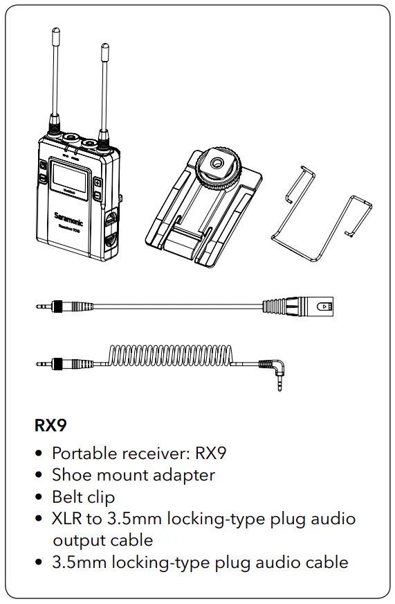 Saramonic UwMic9 UHF Wireless Lavalier Microphone System