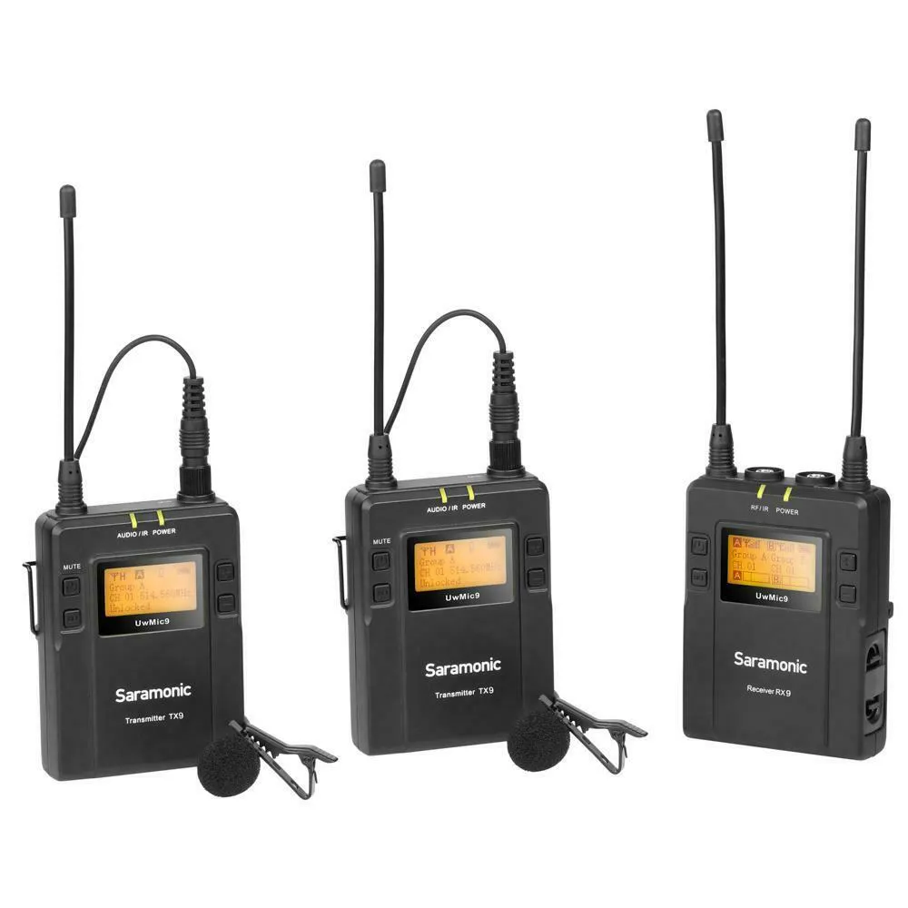 Saramonic UwMic9 UHF Wireless Lavalier Microphone System