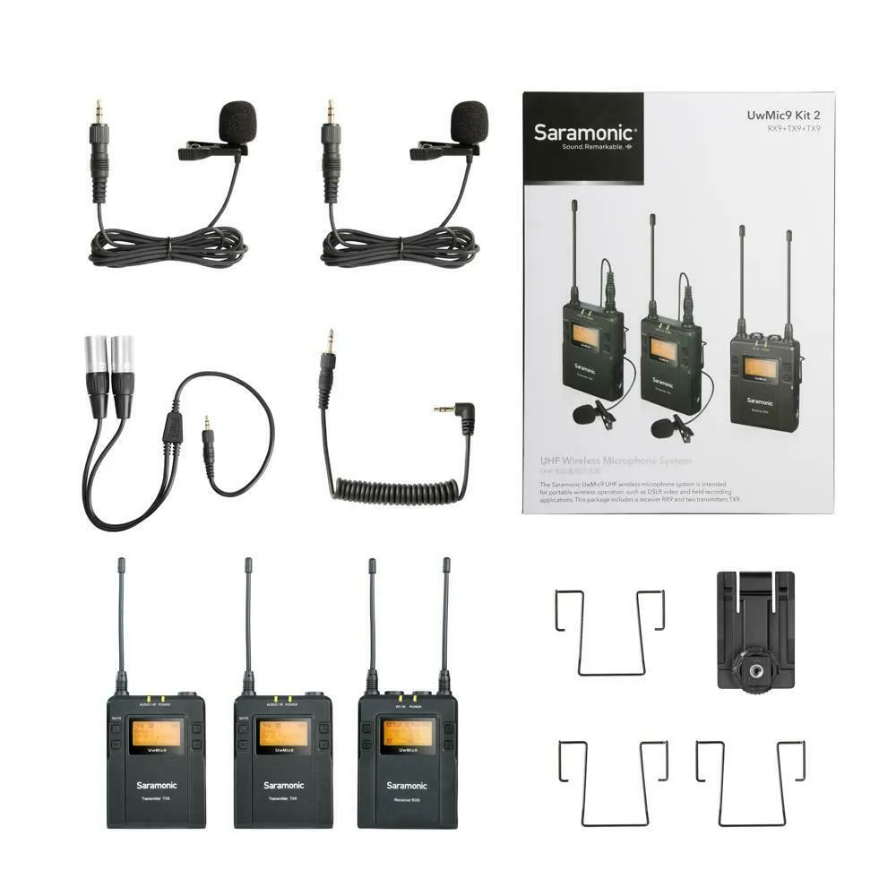 Saramonic UwMic9 UHF Wireless Lavalier Microphone System