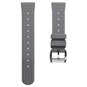 Seacroft Waffle FKM Rubber Dive Watch Strap - Grey