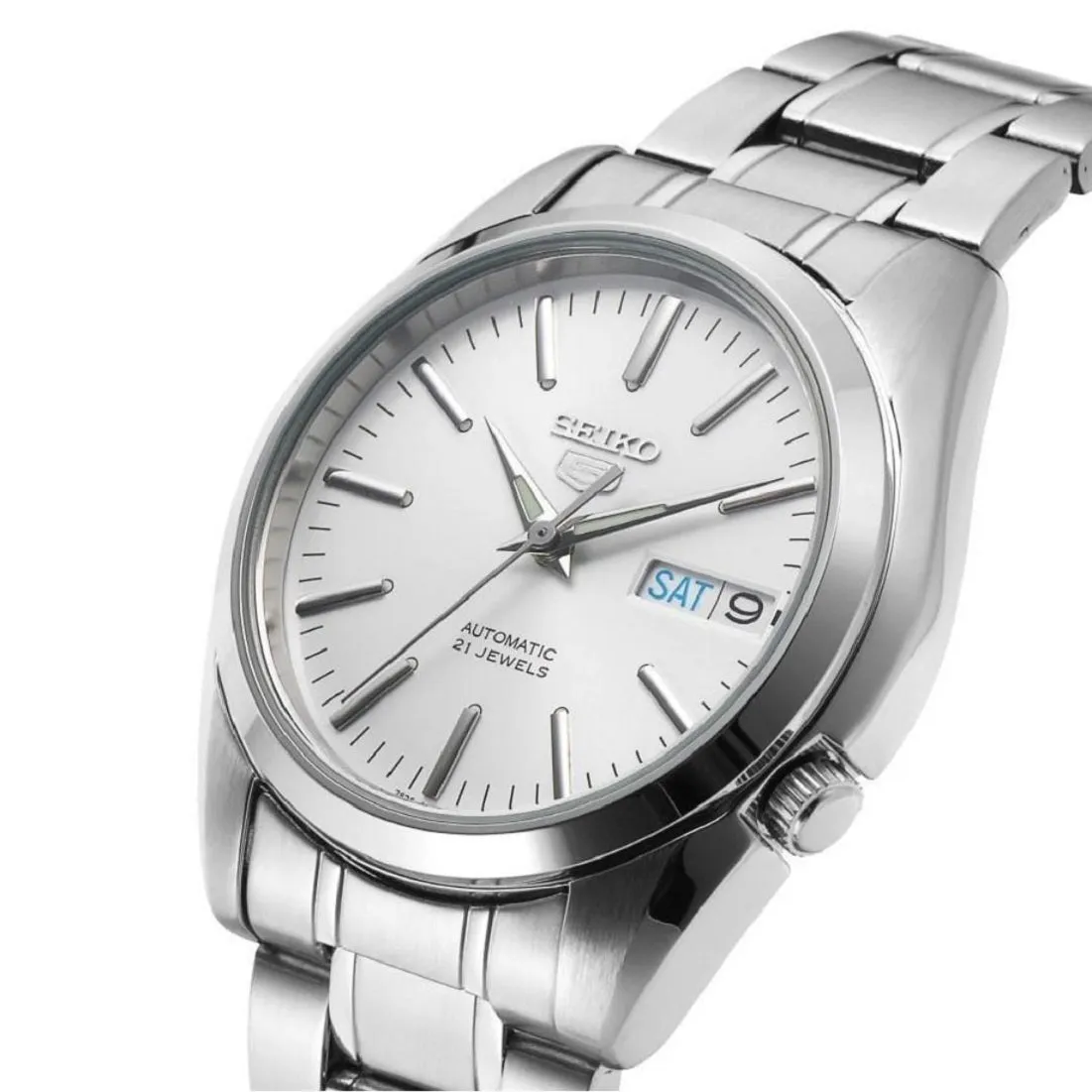 Seiko 5 SNKL41K1  Silver Stainless Automatic Watch Men