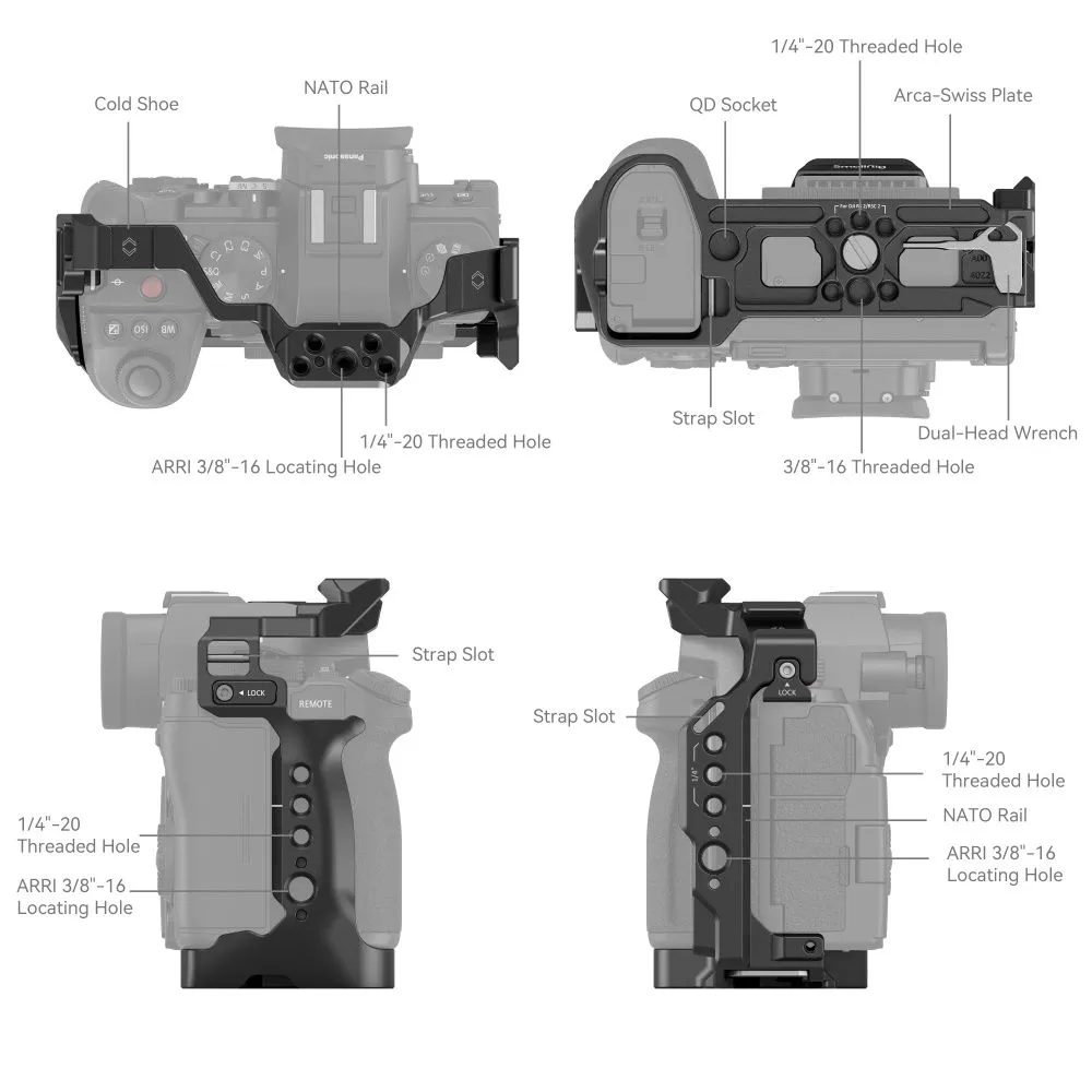 SmallRig Cage for Panasonic LUMIX S5 II 4022