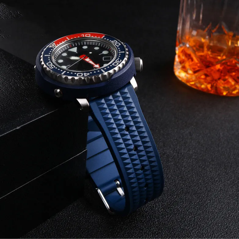 ★Special Offer★ High Quality Waffle Rubber Watch Band