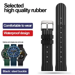 ★Special Offer★ High Quality Waffle Rubber Watch Band