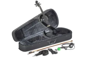 Stagg EVN 4/4 BK 4/4 Electric Violin Set with Case and Headphones