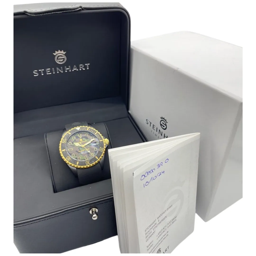 Steinhart Ocean 39 Black Military Camouflage 39mm Automatic Divers Watch