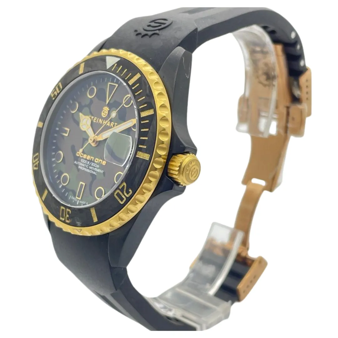 Steinhart Ocean 39 Black Military Camouflage 39mm Automatic Divers Watch