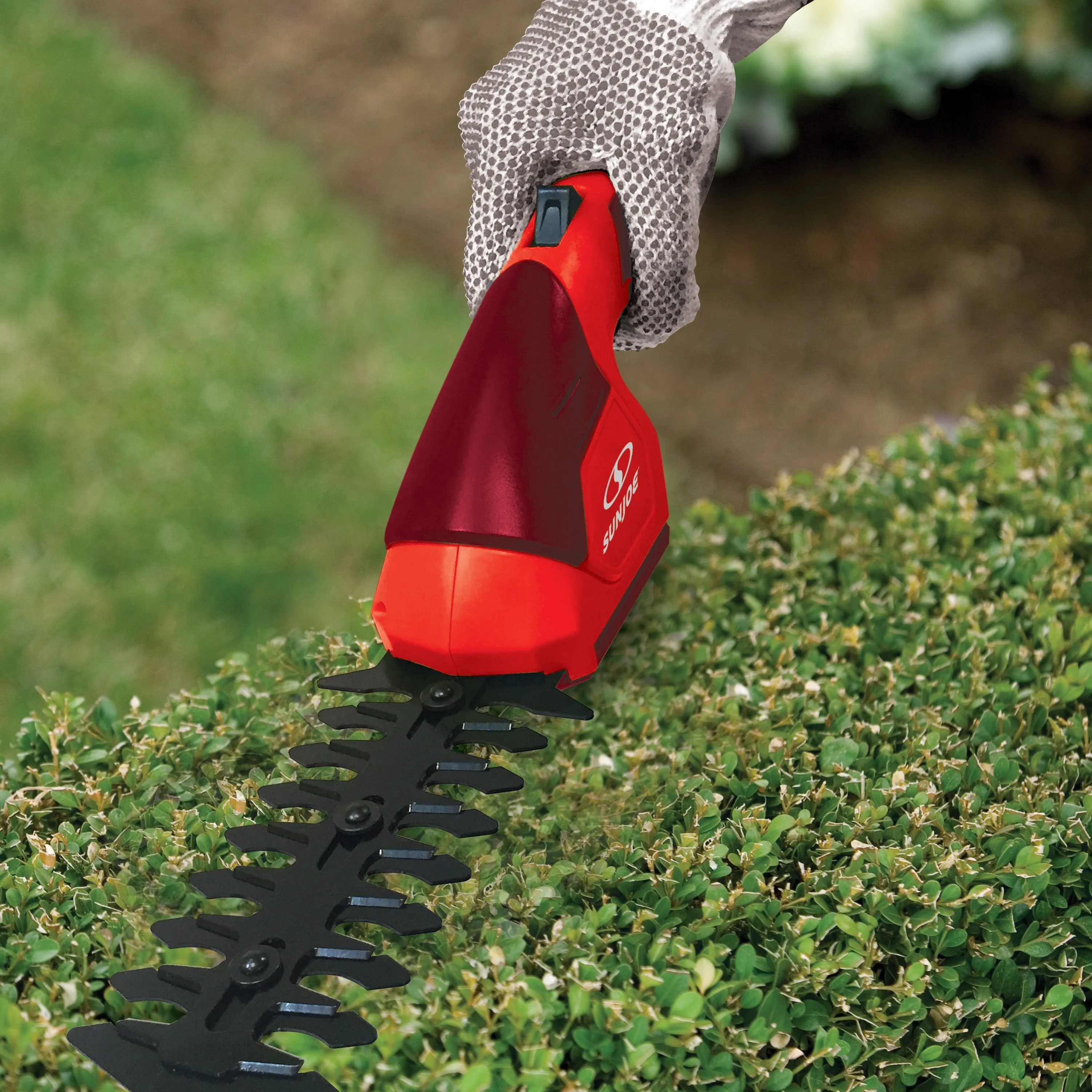 Sun Joe HJ605CC-RED 2-in-1 Cordless Telescoping Grass Trimmer | 7.2 Volt (Red)