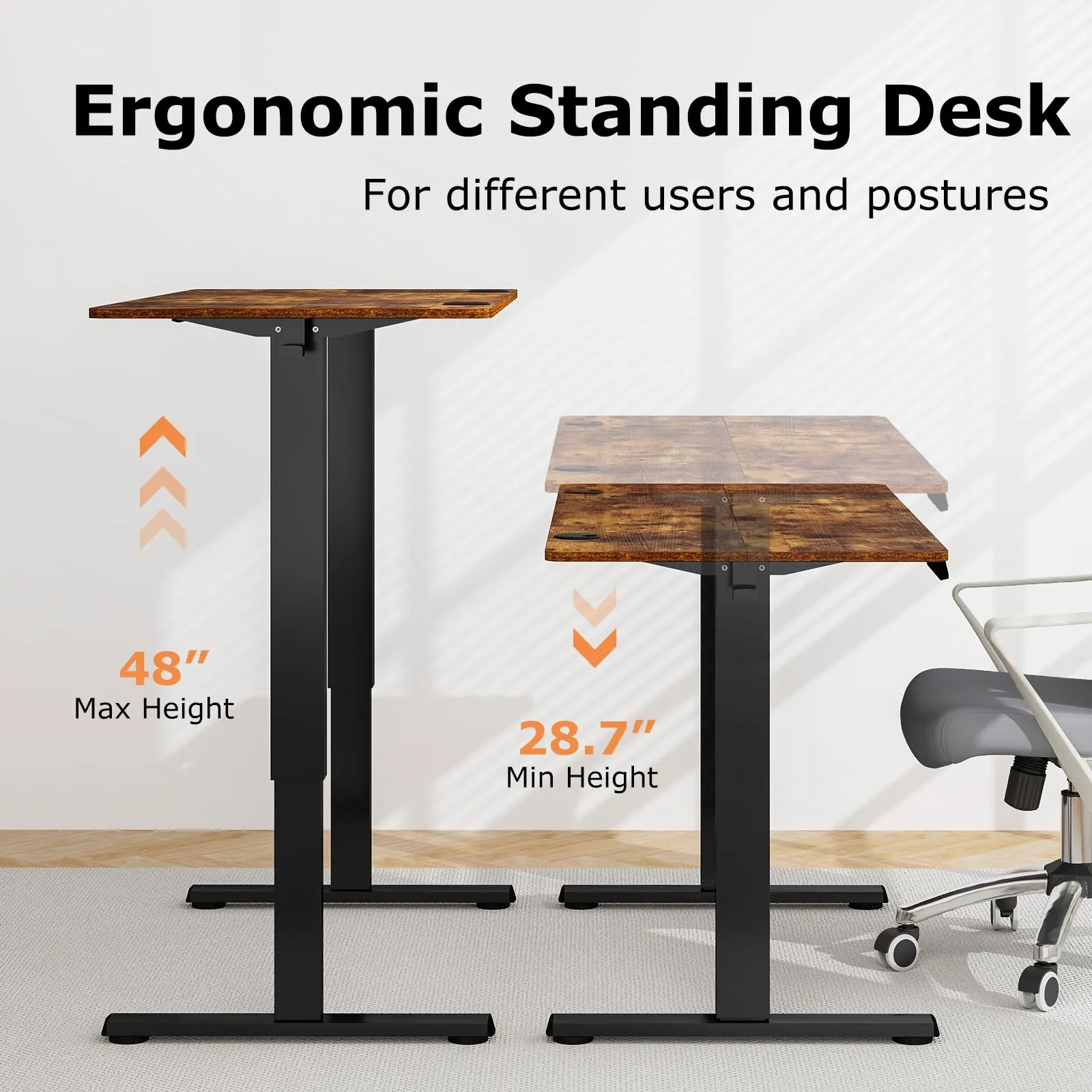 Tangkula 48" x 24" Electric Standing Desk