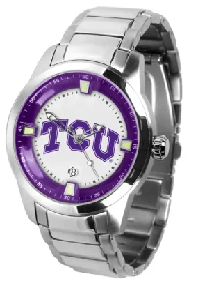 TCU Horned Frogs Titan Steel Men’s Watch